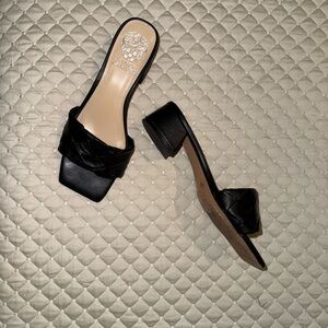 Vince Camuto Black Woven Heels